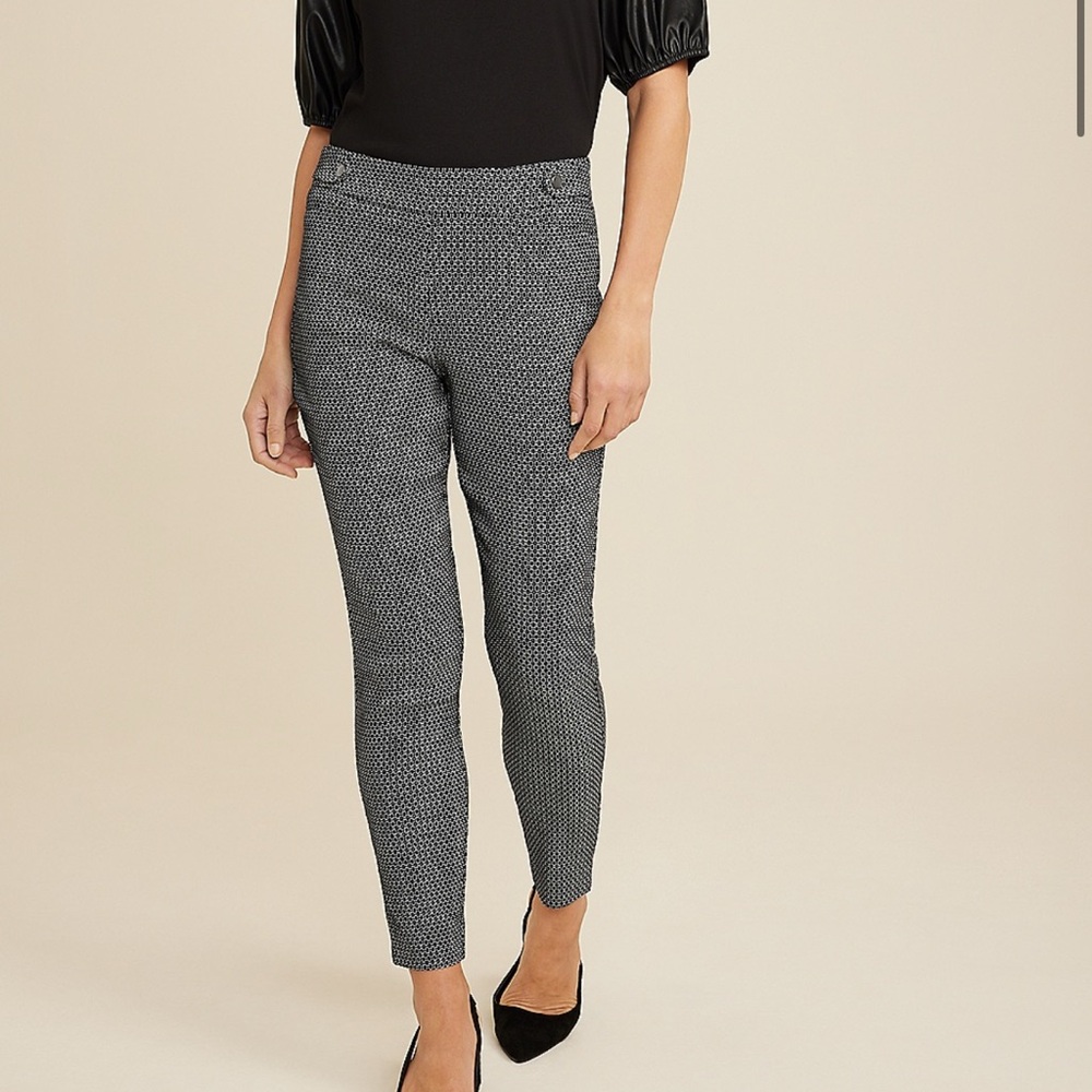 maurices Chic Black and White Patterned Pants
